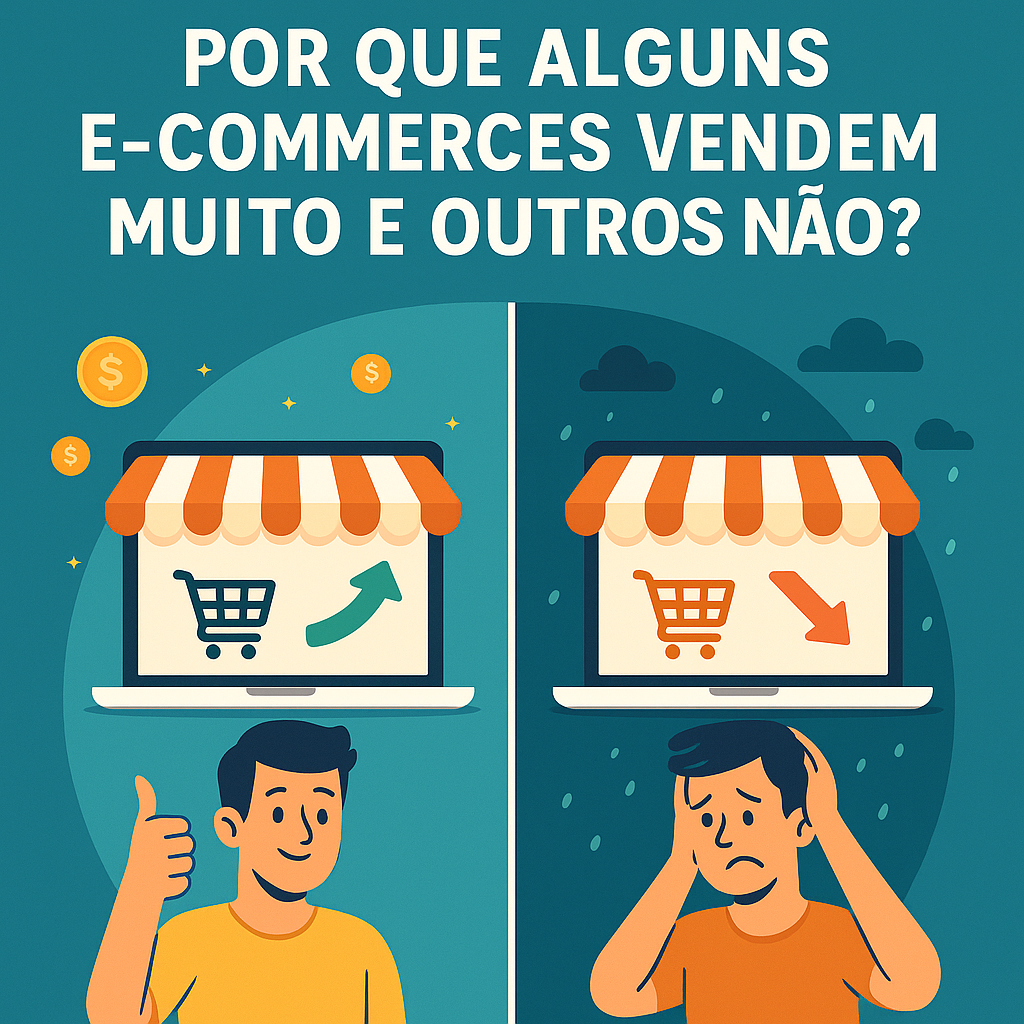 Por Que Alguns E-commerces Vendem Muito e Outros Não? 2 Comparação entre e-commerce de sucesso e loja com baixo desempenho