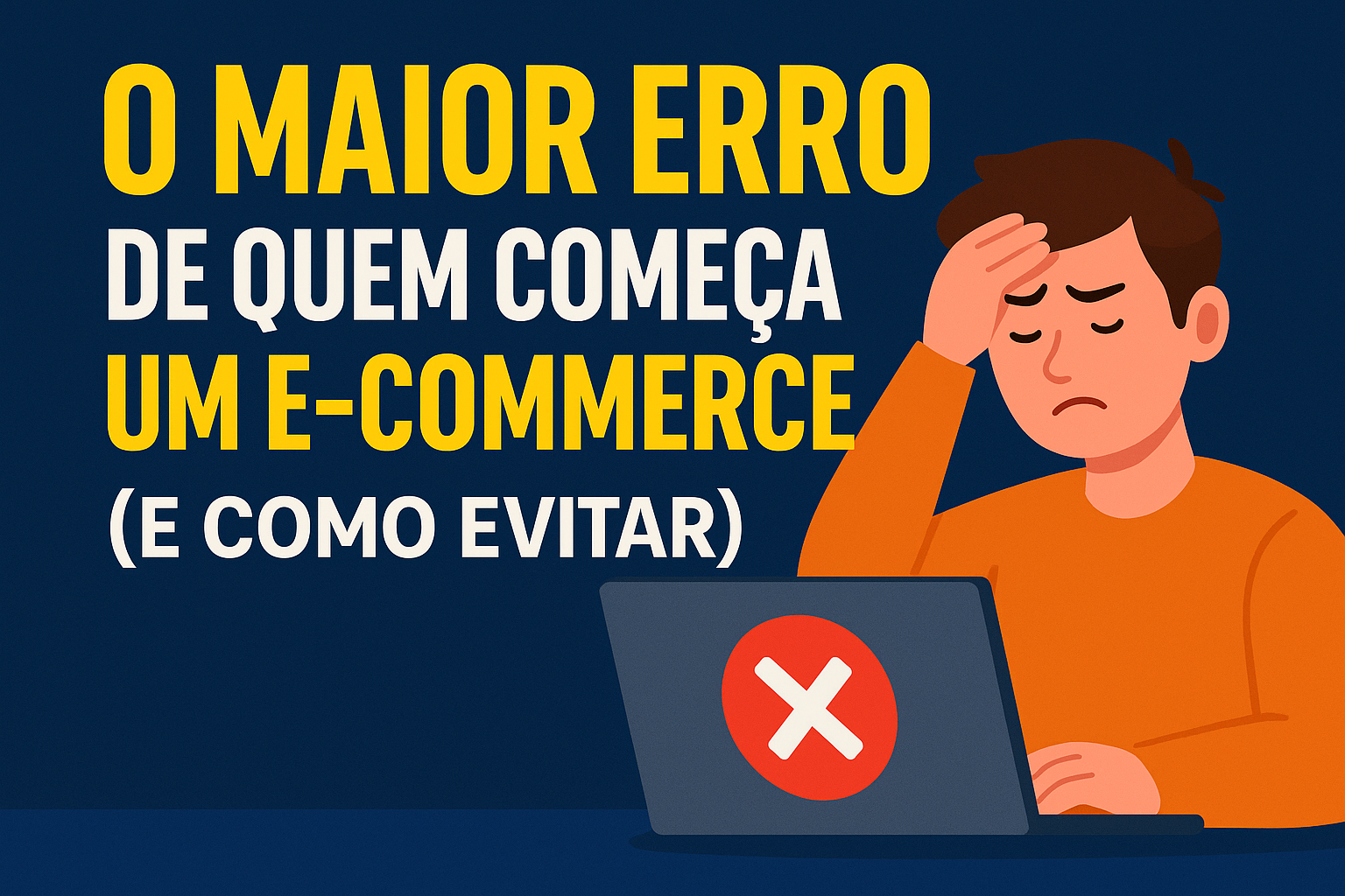 Interrogação sobre e-commerce com fundo digital