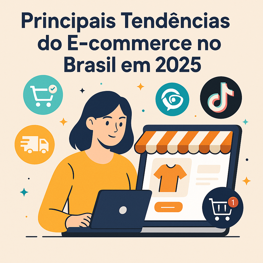 Principais Tendências do E-commerce no Brasil em 2025 2 Gráfico ilustrativo das tendências do e-commerce no Brasil em 2025
