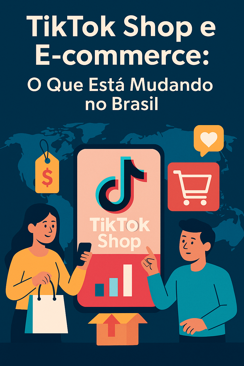 Como o Crescimento do TikTok Shop Está Impactando o E-commerce no Brasil 2 Ilustração do crescimento da TikTok Shop no Brasil e seu impacto no e-commerce